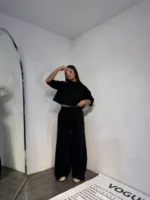 ست کراپ شلوارmiu miu وارداتی - Image 4